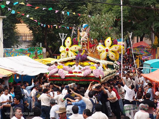 Celebracion del SeÃ±or de la Misericordia/ Mercy's Lord Celebration.22-25
Las demÃ s 'Andas' seguÃ¬an llegando por un camino muy estrecho donde los encargados de las mismas hacÃ¬an alarde de habilidad. 

The other ' Andas' continued arriving by a very close ways, which the people  show  ability.
Keywords: Celebracion SeÃ±or  Misericordia  Mercy  Lord Celebration coyocan candelaria town pueblo