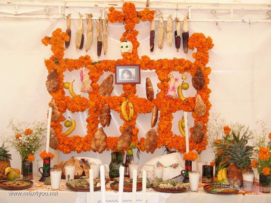 Dia de Muertos / Day of the Dead 08-18
En el Museo de Culturas Populares podemos observar ofrendas de diversos estados de nuestro paÃ­s, como esta del estado de Guerrero elaborada por el Pueblo IndÃ­gena Nahua.

In the Popular Cultures Museum we can observe offerings from  diverse states of our country, like this of the Guerrero state elaborated by the Indigenous Town Nahua.
Keywords: Dia Muertos Day Dead calaveras skulls museo de culturas populares coyoacan ofrendas offerings