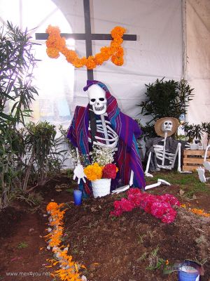 Dia de Muertos / Day of the Dead 15-18
Cada quien tiene su concepto para representar la muerte en su ofrenda.

Every one has a concept to represent the death in the offering.
Keywords: Dia Muertos Day Dead calaveras skulls museo de culturas populares coyoacan museo de arte popular art museum  megaofrenda offering azcapotzalco