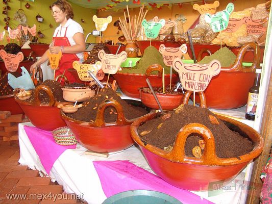 Feria del Mole / Mole Fair 2006  02 - 07
Al entrar al evento pudimos observar los juegos mecÃ¡nicos a los vendedores de artesanÃ­as y por supuesto los puestos donde se venden los diferentes tipos de mole.

We could see observe the mechanical games to the crafts peddlers and the stands where the different types from moles are sold. 
Keywords: feria mole fair milpa alta atocpan comida mexicana mexican food