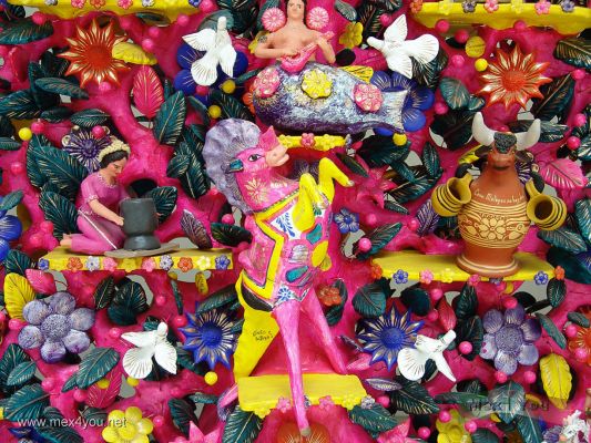 Arbol de la Vida  Detail 2  Museo Arte Popular / Life Tree Detail 2 Popular Art Museum
Keywords: arbol de la vida life tree crafts artesanias museo de arte popular