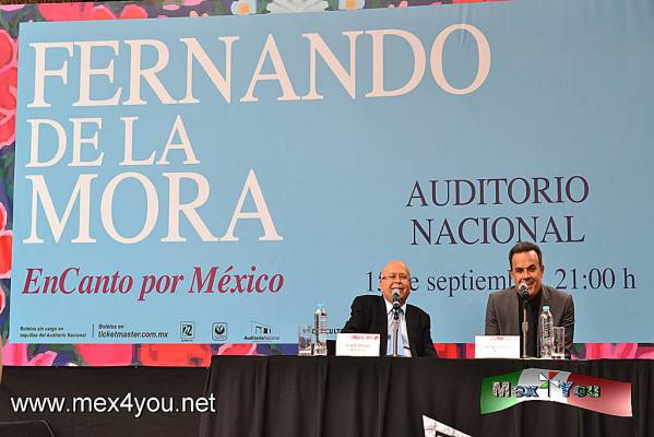 DarÃ¡ el Grito en el Auditorio Nacional : FernÃ¡ndo de la Mora (02-05)
La cita es a las 21:00 hrs martes 15 de septiembre los boletos ya estÃ¡n a la venta desde $ 300  a 1000 pesos. Disponibles en Taquilla del Auditorio Nacional o el Sistema Ticketmaster.

Text and Photo by: YanÃ­n RamÃ­rez
Keywords: auditorio nacional verbena popular mariachi grito de independencia fernÃ¡ndo de la mora 15 septiembre viva mÃ©xico amtojitos mexicanos