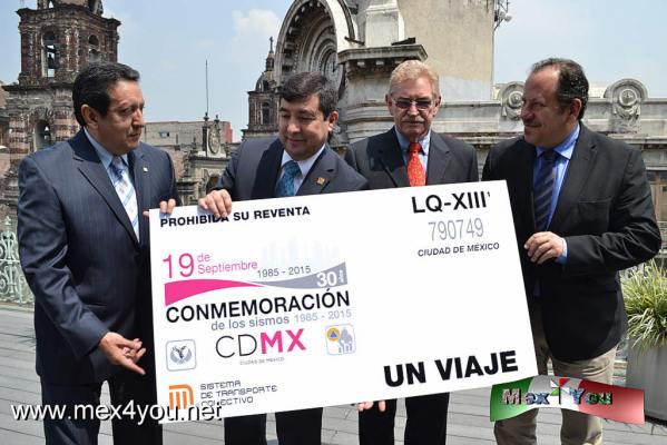 ConmemoraciÃ³n a 30 aÃ±os del sismo del 85 (03-05)
Dentro de  la Secrretaria de Cultura se extiende una gran variedad de actividades por dicha celebraciÃ³n en diferentes puntos de la Ciudad de MÃ©xico iniciando con dos exposiciones una en el Museo del Estanquillo y la otra en el Museo de la Ciudad.
Keywords: sismo 1985 conmerocaciÃ³n terremoto mexico plÃ¡cido domingo medalla angel protecciÃ³n civil cdmx