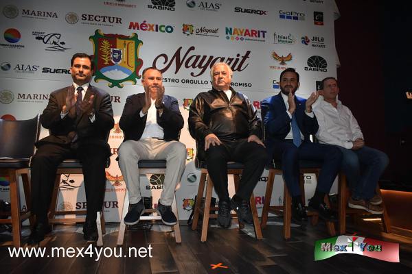 Nayarit viene con todo (01-05) 
En conferencia de prensa, el secretario de Turismo del Gobierno de México, Lic. Miguel Torruco Marqués, manifestó: “Seguiremos con el fortalecimiento del turismo deportivo y diversificando la oferta, además de ampliar la estadía de los visitantes y generar mayor derrama en beneficio de la población local”. 

Torruco apuntó: “Con estos cinco eventos se prevén entre 500 mil y un millón de impactos digitales. Desde la Secretaría (de Turismo) continuaremos difundiendo estos eventos para reafirmar a México como una potencia turística”.


Text & Photo by: Antonio Pacheco
Keywords: Nayarit eventos deportivos maraton medio