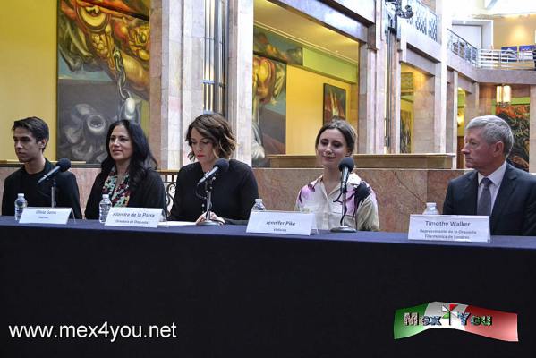 Vuelve a MÃ©xico Alondra de la Parra (02-05)
Presentando el programa English Dances, de Malcolm Arnold; The Lark Ascending, de Vaughan Williams y dentro del repertorio de Mexico Janitzio, de Silvestre Revueltas; Introduction et Rondo Capriccioso, de Saint-SaÃ«ns: Flourish with Fireworks, de Oliver Knussen y Symphony No. 8 de Dvorak.

Text and Photo by: YanÃ­n RamÃ­rez
Keywords: alondra de la parra palacio bellas artes segunda sinfonÃ­a de Gustav Mahler Janitzio Silvestre Revueltas olivia Gorra orqusta filarmÃ³nica de londres