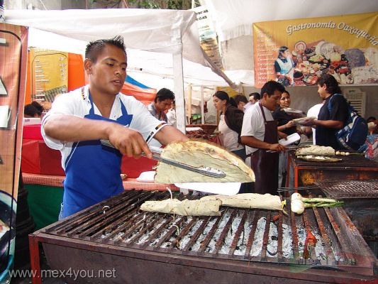 Presencia de Oaxaca en CoyoacÃ¡n / Oaxaca in CoyoacÃ¡n 2006 (01-05)
En el JardÃ­n Hidalgo de CoyoacÃ¡n se lleva a cabo " La presencia de Oaxaca en CoyoacÃ¡n " donde usted puede disfrutar de todo lo relacionado con Oaxaca, como por ejemplo disfrutar de las deliciosas Tlayudas. 

In the  Hidalgo Garden in CoyoacÃ¡n is carried out the event "  Presence of Oaxaca in CoyoacÃ¡n  "  where you can enjoy all the related one to Oaxaca, like for example enjoying delicious the Tlayudas. 
Keywords: Presencia de Oaxaca en CoyoacÃ¡n / Oaxaca in CoyoacÃ¡n 2006