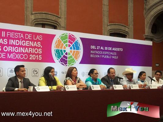 Anuncian Segunda Fiesta de las Culturas IndÃ­genas (01-05)
El Secretario de Cultura Eduardo Vazquez anuncia en el Museo de la Ciudad de MÃ©xico la Segunda Fiesta de la Culturas IndÃ­genas, en el marco del DÃ­a Internacional, Pueblos y Barrios Originarios del Mundo.

Text and Photo by: YanÃ­n RamÃ­rez
Keywords: fiesta culturas indÃ­genas 2015 zÃ³calo capitalino tribu Yaqui Bolivia expo-venta de artesanÃ­as