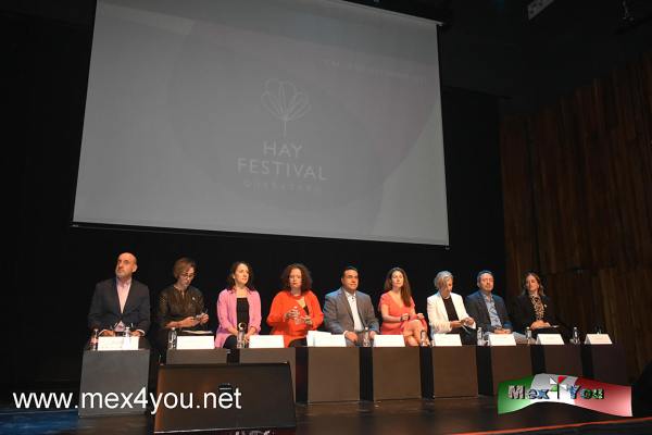 Hay Festival en Querétaro (05-05)
... Cristina Fuentes La Roche, Directora Internacional del Hay Festival e Izara García Rodríguez, Coordinadora Internacional del Hay Festival.

Para el acceso a los eventos presenciales del programa general, pueden adquirir sus boletos en la web del festival o, a partir del 4 de septiembre, en la taquilla del Teatro de la Ciudad; estas actividades con coste son gratuitas si usted es estudiante universitario o mayor de 65 años, solo debe registrarse en nuestra web. Los eventos del Hay Festivalito, Hay Delegaciones, los conciertos de Raja Kirik en el Museo de la ciudad y de Andrea Echeverri en la Plaza Fundadores y las actividades en Cadereyta, son gratuitos hasta completar aforo. Hay Joven también es gratuito, y está dirigido a la comunidad 
Keywords: hay festival queretaro centro cultural españa