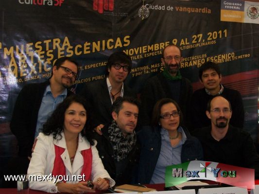 7 ESTRENOS EN EL MARCO SEXTA MUESTRA ESCÃ‰NICA (01-02)
Todos los integrantes a la conferencia afirmaron el entusiasmo y el reto de presentar su proyecto como las dos compaÃ±Ã­as destinadas al pÃºblico infantil como La Trouppe se presentara en el Teatro de la Ciudad el dÃ­a 13 de Noviembre a las 13:00 hrs. posteriormente se presenta en el Foros de TlÃ¡huac y el Blanquito; y CompaÃ±Ã­a Carretera 45 que Ã©ste se presentara en el Teatro Blanquito por ello la adaptaciÃ³n de su obra por se itinerante. 


Text and Photo: YanÃ­n RamÃ­rez
Keywords: Teatro Litoral, odio a los putos mexicanos, el que dijo si o no sexta muestra de artes escenicas