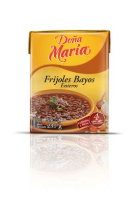 "El Frijol" Un regalo de MÃ©xico para el Mundo (02-02)
Y para continuar disfrutando de la verstilidad culinaria del frijol, DoÃ±a MarÃ­a presenta nuevos frijoles en cuatro deliciosas variedades: Bayos y Negros en presentaciÃ³n de refritos y enteros, en un envase de Tetra Recart de 380 grs cuyos granos selectos fueron cultivados en Oaxaca, Chiapas y VeracrÃºz, que pretende al 2% de participaciÃ³n de mercado hasta finales del 2012 para deleite del paladar de las familias mexicanas. 

Text by: YanÃ­n RamÃ­rez

Keywords: frijol bean regalo mexico mundo fundacion herdez