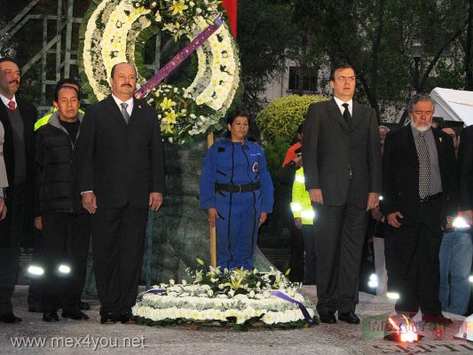 23 aniversario de los Sismos de 1985/ 23th anniversary of the 1985 earthquake (01-06)
El viernes 19 de septiembre a las 7:19 de la maÃ±ana se llevÃ³ a cabo una ceremonia en la Plaza de la Solidaridad por las autoridades del Distrito Federal para recordar los sismos del 19 de septiembre de 1985 que sucedieron a esa hora.

On Friday Sept. 19th at 7:19 in the morning there was a ceremony at the  Solidarity Square by the authorities of the Federal District to remember the Sept. 19 earthquake of 1985 that happened at that time.

Foto de: JesÃºs SÃ¡nchez
Keywords: temblor sismo sismos 1985 terremoto plaza solidaridad