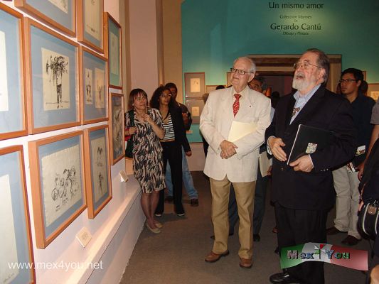 Gerardo CantÃº in the   JosÃ© Luis Cuevas Museum (02-04)
En las salas de arte del Museo JosÃ© Luis Cuevas se exhibirÃ¡n, hasta el 10 de junio, 55 obras de dibujo y pintura, de diferentes Ã©pocas y tÃ©cnicas. Hay cuadros que datan de la dÃ©cada de 1950 cuando el artista Gerardo CantÃº fue becado en la Universidad de Carolina, en Praga, ahora RepÃºblica Checa; tambiÃ©n destacan dibujos de los aÃ±os 70, 80, 90 y 2000. CantÃº es pintor, dibujante, muralista, grabador y profesor, cuenta con mÃ¡s de 300 exposiciones a nivel nacional e internacional.
Keywords: gerardo cantu museo jose luis cuevas museum 