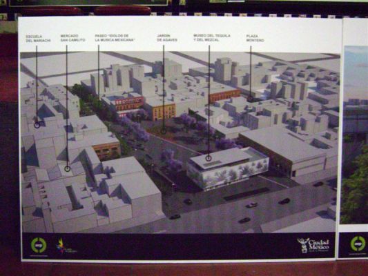 Nueva Plaza Garibaldi para el 2010 (02-03)
Para la construcciÃ³n al frente de la Plaza se aplicarÃ¡n 30 millones de pesos y para la conclusiÃ³n de la compra de los predios de la calle San Camilito No. 13 y callejÃ³n de la Amargura No.8 y 10 y su remodelaciÃ³n se destinarÃ¡n 32.1 millones de pesos.

Asimismo, el proyecto contempla la rehabilitaciÃ³n del Mercado gastronÃ³mico de San Camilito y se destinaron  4.5 millones de pesos. La suma total de recursos es de 90.6 millones de pesos, nada mÃ¡s. Para Garibaldi, en este 2009

TambiÃ©n se tienen recursos por mÃ¡s 25 millones destinados a Plaza de la RepÃºblica, cuatro millones para capacitaciÃ³n y 400 mil pesos  destinados a la recuperaciÃ³n de la Zona Rosa. La suma total del presupuesto nos da una cantidad de 120 millones.
Keywords: plaza garibaldi alejandro rojas square mariachi mezcal