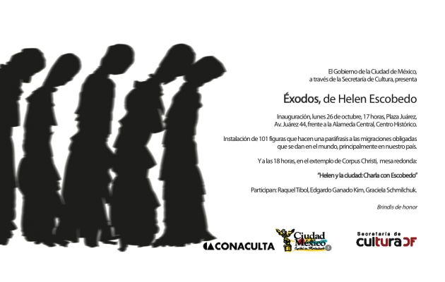 InauguraciÃ³n: Ã‰xodos de Helen Escobedo
Keywords: exodos helen escobedo plaza juarez square